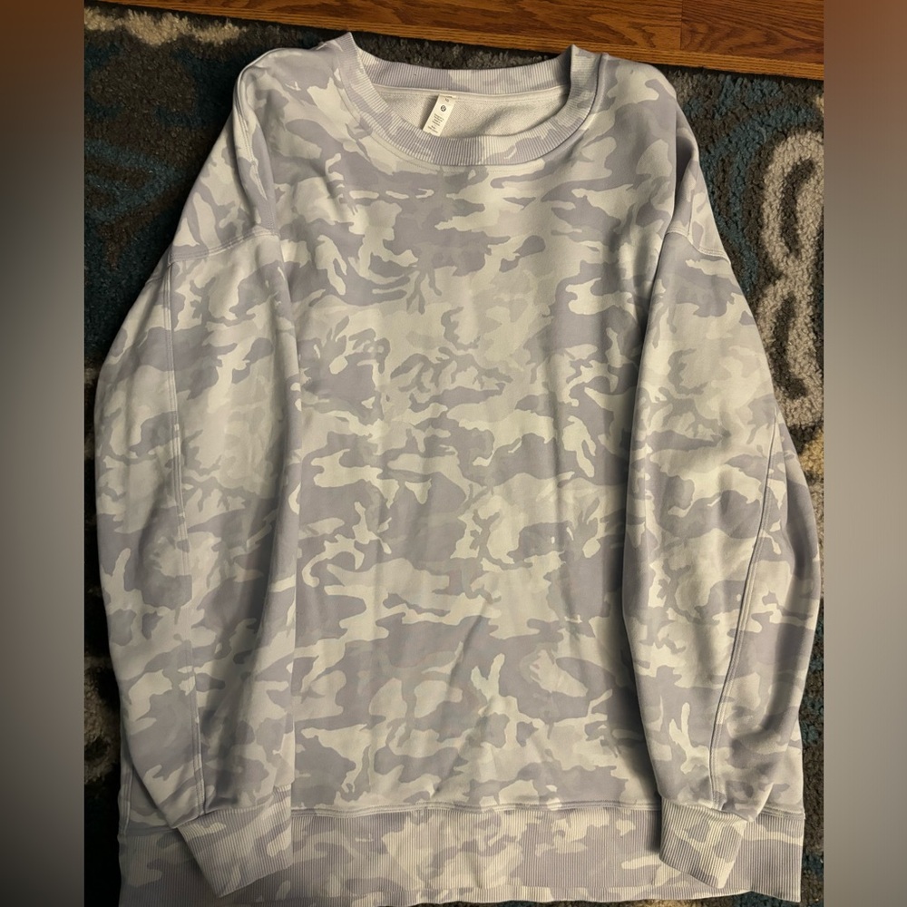 lululemon white camo crewneck
